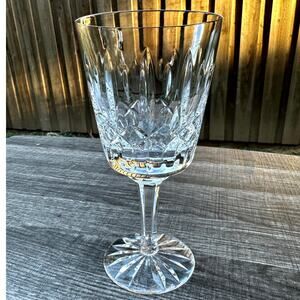 Atlantis Crystal 1980–2005 Retired 'Fatima' Water Wine Goblet Stemmed Cut Glass